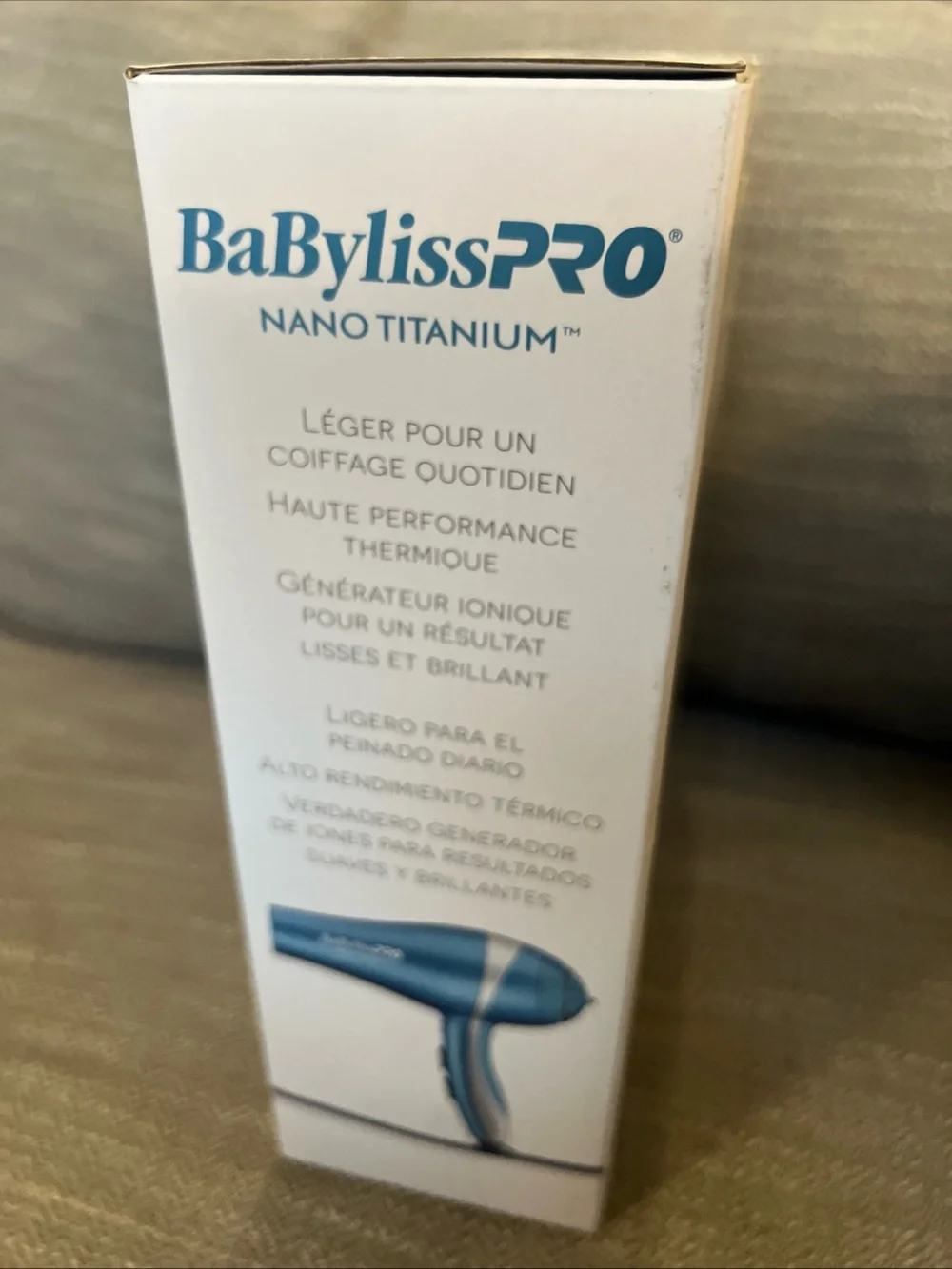 BaBylissPRO Nano Titanium Hair Dryer - Blue
